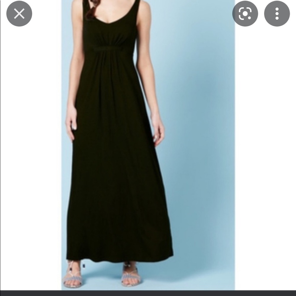 Boden black jersey maxi dress